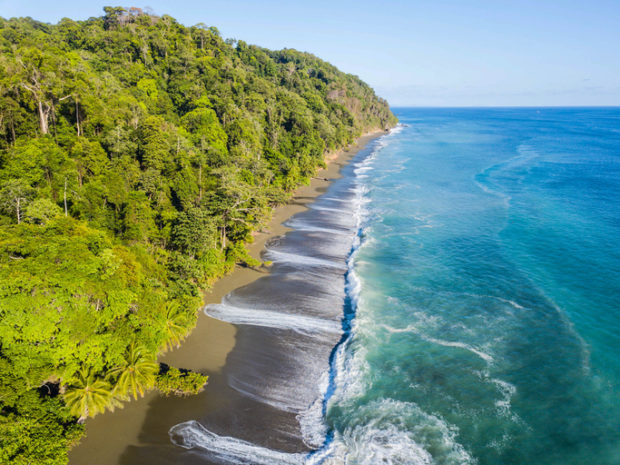 Playa en Costa Rica, América central